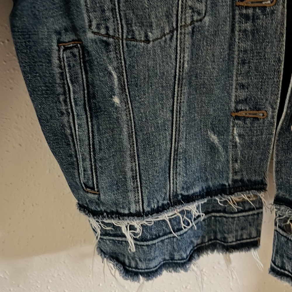 Distressed Denim Jacket - Picture 2 of 4